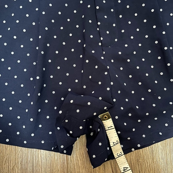 NWT Navy White Polka Dot She + Sky High Waist Shorts - Picture 4 of 7